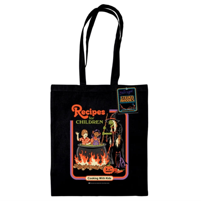 Book cover of: Steven Rhodes (Recipes For Children) Black Tote Bag