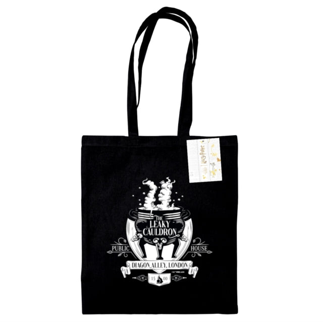 Book cover of: Harry Potter (The Leaky Cauldron)  Black Tote Bag