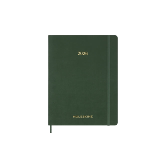 Moleskine 2026 13-Month Essential XXL Weekly Vertical Planner: Myrtle Green