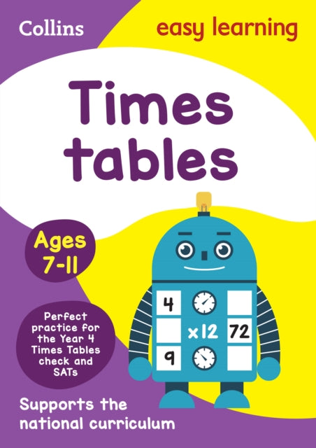 Times Tables Ages 7-11, Ideal for Home Learning 9780008134402 Collins Easy Collins Easy Learning