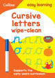 Book cover of: Cursive Letters Age 3-5 Wipe Clean Activity Book. By: Collins Easy Collins Easy Learning