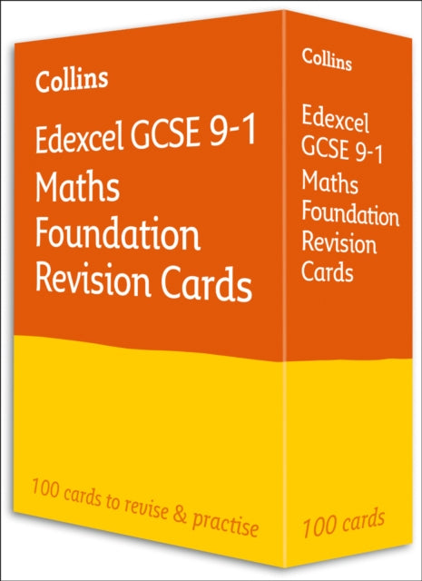 Book cover of: Edexcel GCSE 9-1 Maths Foundation Revision Cards. By: Collins Collins GCSE