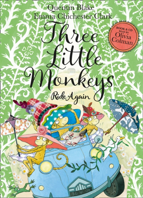 Book cover of: Three Little Monkeys Ride Again. By: Quentin Blake