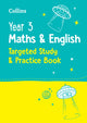 Year 3 Maths and English KS2 Targeted Study & Practice Book, Ideal for Use at Home 9780008398798 Collins Collins KS2