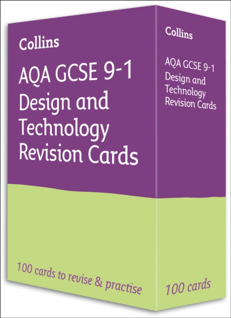 Book cover of: AQA GCSE 9-1 Design & Technology Revision Cards. By: Collins Collins GCSE
