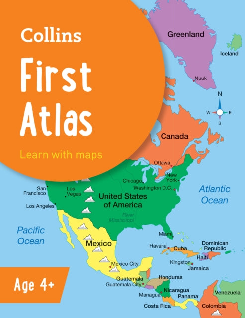 Collins First Atlas, Ideal for Learning at School and at Home 9780008485931 Collins Collins Kids