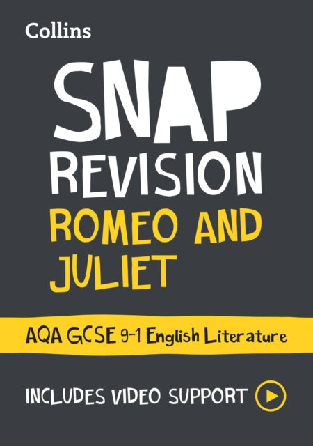 Romeo and Juliet: AQA GCSE 9-1 English Literature Text Guide, Ideal for the 2025 and 2026 Exams 9780008551513 Collins Collins GCSE