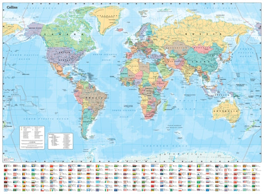 Book cover of: Collins World Wall Laminated Map