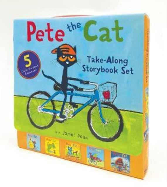 Book cover of: Pete the Cat Take-Along Storybook Set. By: James Dean