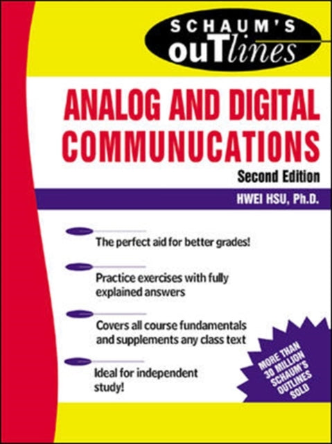 Book cover of: Schaum's Outline of Analog and Digital Communications