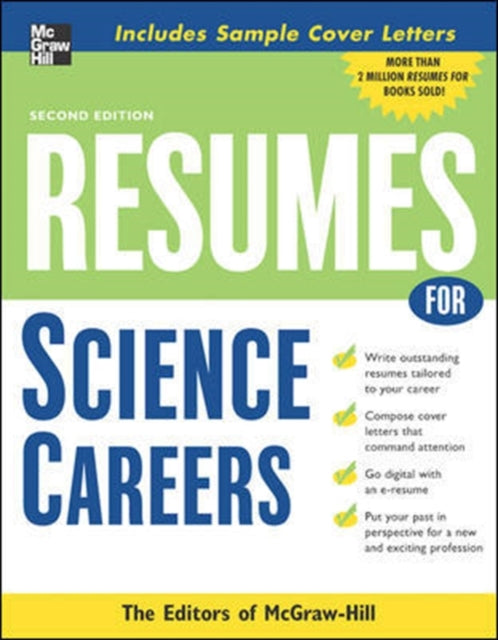 Book cover of: Resumes for Science Careers. By: McGraw-Hill