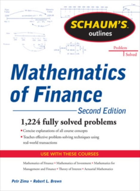 Book cover of: Schaum's Outline of  Mathematics of Finance, Second Edition