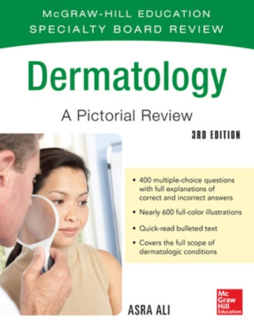 Book cover of: McGraw-Hill Specialty Board Review Dermatology A Pictorial Review 3/E. By: Asra Ali