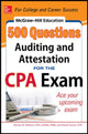 Book cover of: McGraw-Hill Education 500 Auditing and Attestation Questions for the CPA Exam. By: Denise M. Stefano