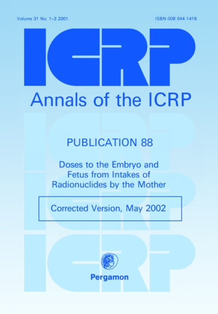 Book cover of: ICRP Publication 88. By: ICRP
