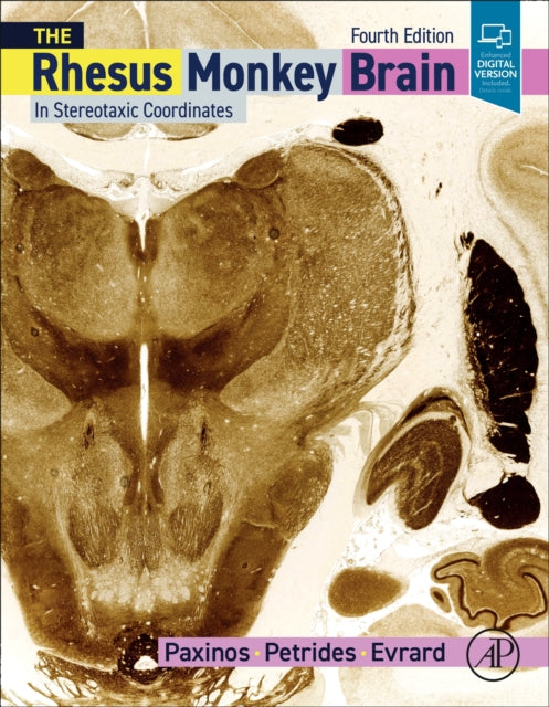 Book cover of: Rhesus Monkey Brain in Stereotaxic Coordinates. By: George Paxinos