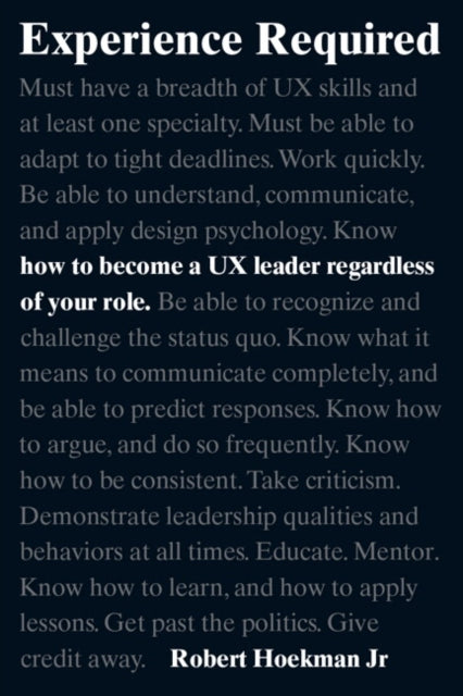 Book cover of: Experience Required. By: HOEKMAN, ROBERT