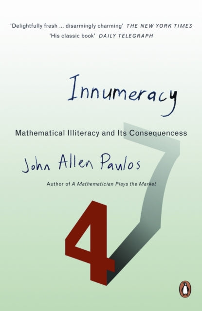Book cover of: Innumeracy. By: John Allen Paulos