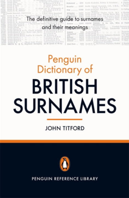 Book cover of: Penguin Dictionary of British Surnames