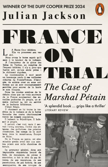 France on Trial, The Case of Marshal Petain 9780141993096 Julian Jackson