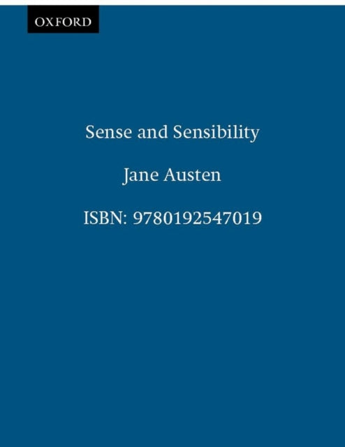 Book cover of: Sense and Sensibility. By: Jane Austen