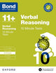 Book cover of: Bond 11+ 10 Minute Tests Verbal Reasoning 9-10 years: For 11+ GL assessment and Entrance Exams. By: Oxford Editor