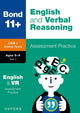 Book cover of: Bond 11+ CEM English & Verbal Reasoning Assessment Papers 8-9 Years (now Cambridge Select Insight). By: Michellejoy Hughes