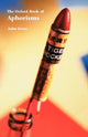 Book cover of: Oxford Book of Aphorisms
