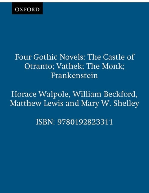 Book cover of: Four Gothic Novels. By: Horace Walpole