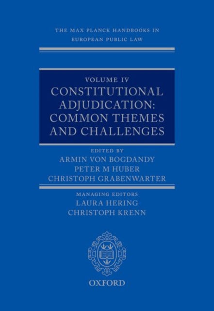 Book cover of: Max Planck Handbooks in European Public Law. By: Armin von Bogdandy