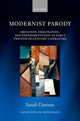 Book cover of: Modernist Parody. By: Sarah Davison