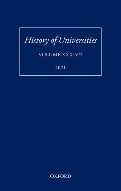 Book cover of: History of Universities: Volume XXXIV/2. By: Valentina Lepri