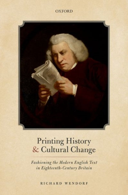 Book cover of: Printing History and Cultural Change. By: Richard Wendorf
