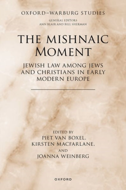 Book cover of: Mishnaic Moment. By: Piet van Boxel