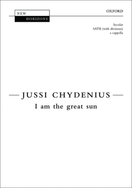 Book cover of: I am the great sun