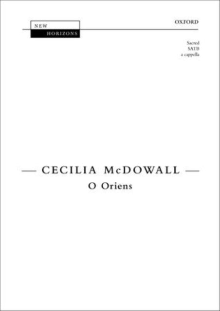 Book cover of: O Oriens