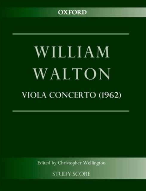 Book cover of: Concerto for Viola and Orchestra (1962)