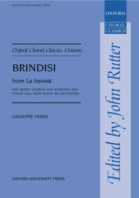 Book cover of: Brindisi from La traviata. By: Giuseppe Verdi