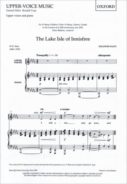 Book cover of: Lake Isle of Innisfree