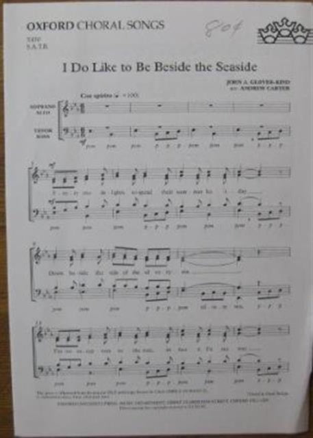 Book cover of: I do like to be beside the seaside. By: Andrew Carter
