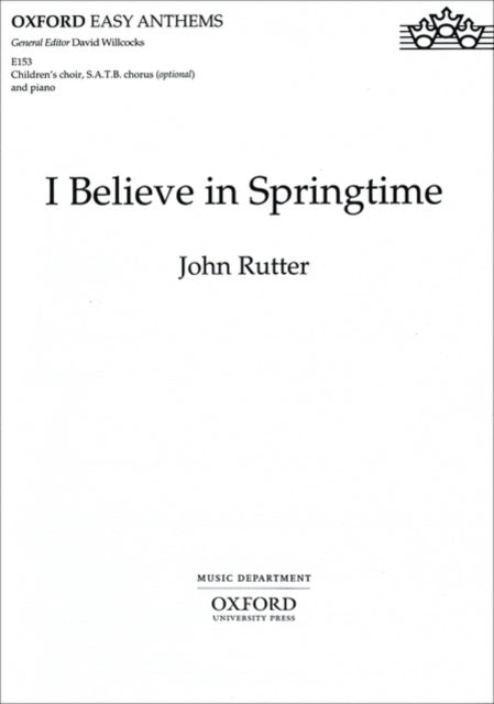 Book cover of: I believe in springtime