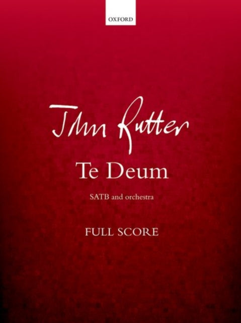Book cover of: Te Deum. By: John Rutter
