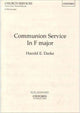 Book cover of: Communion Service in F. By: Harold DARKE