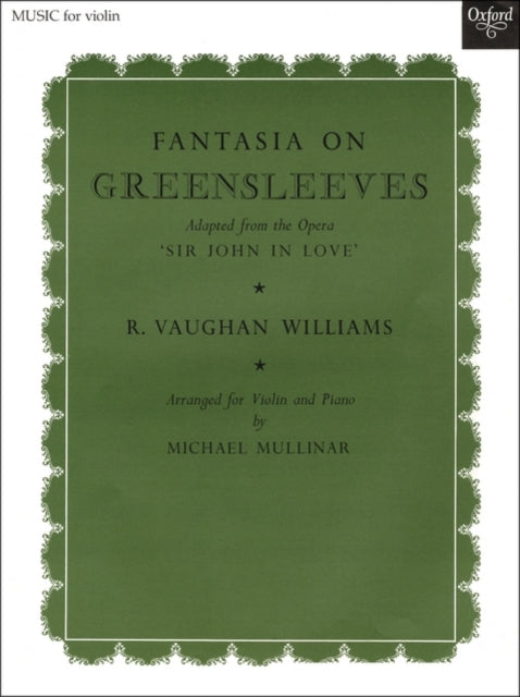 Book cover of: Fantasia on Greensleeves. By: Ralph Vaughan Williams