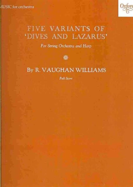 Book cover of: Five Variants on 'Dives and Lazarus'. By: Ralph Vaughan Williams