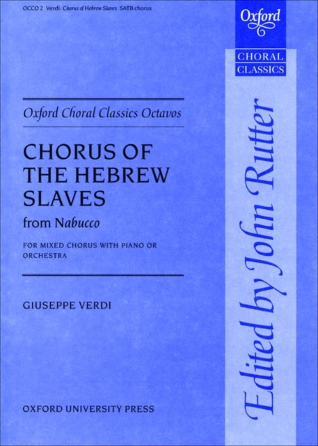 Book cover of: Chorus of the Hebrew Slaves from Nabucco