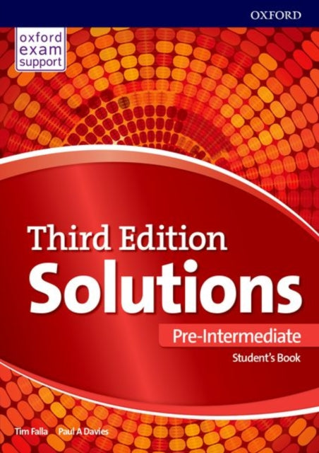 Book cover of: Solutions: Pre-Intermediate: Student's Book. By: Paul A. Davies