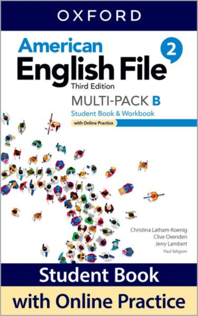 Book cover of: American English File: Level 2: Student Book/Workbook Multi-Pack B with Online Practice. By: Christina Latham-Koenig
