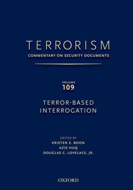 Book cover of: TERRORISM: Commentary on Security Documents Volume 109. By: Douglas C. Lovelace