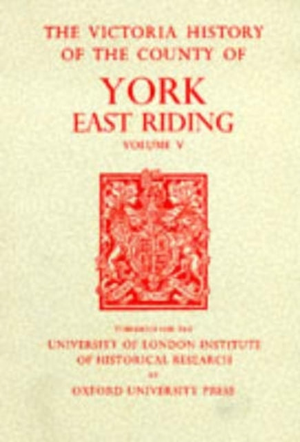 Book cover of: A History of the County of York East Riding. By: K.J. Allison
